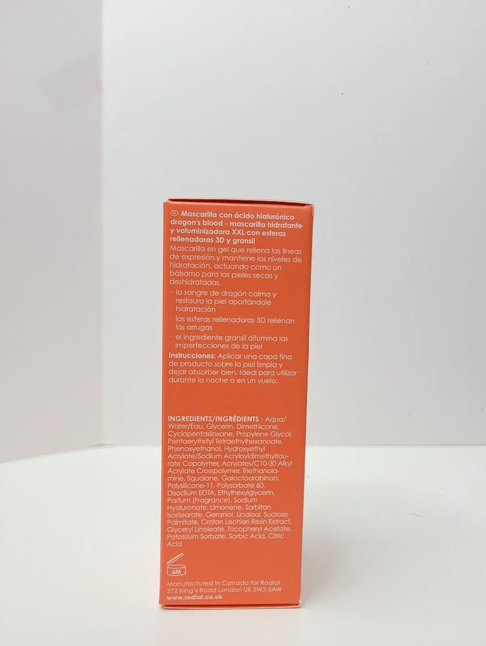 Rodial Coral Red Dragon's Blood Hyaluronic Mask